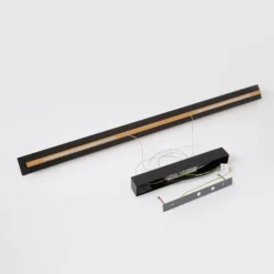Quitani LED-riippuvalaisin Lexa, tammi/musta, pituus 118 cm