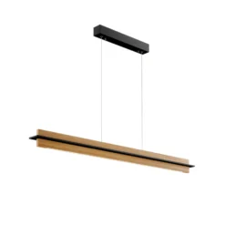 Quitani LED-riippuvalaisin Lexa, tammi/musta, pituus 118 cm