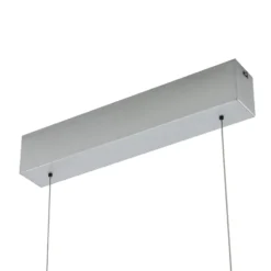 Quitani LED-riippuvalaisin Lisene, pähkinä/hopea, CCT 117 cm, himmennettävä