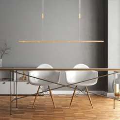 Quitani LED-riippuvalaisin Tolu, pituus 119 cm, messinki