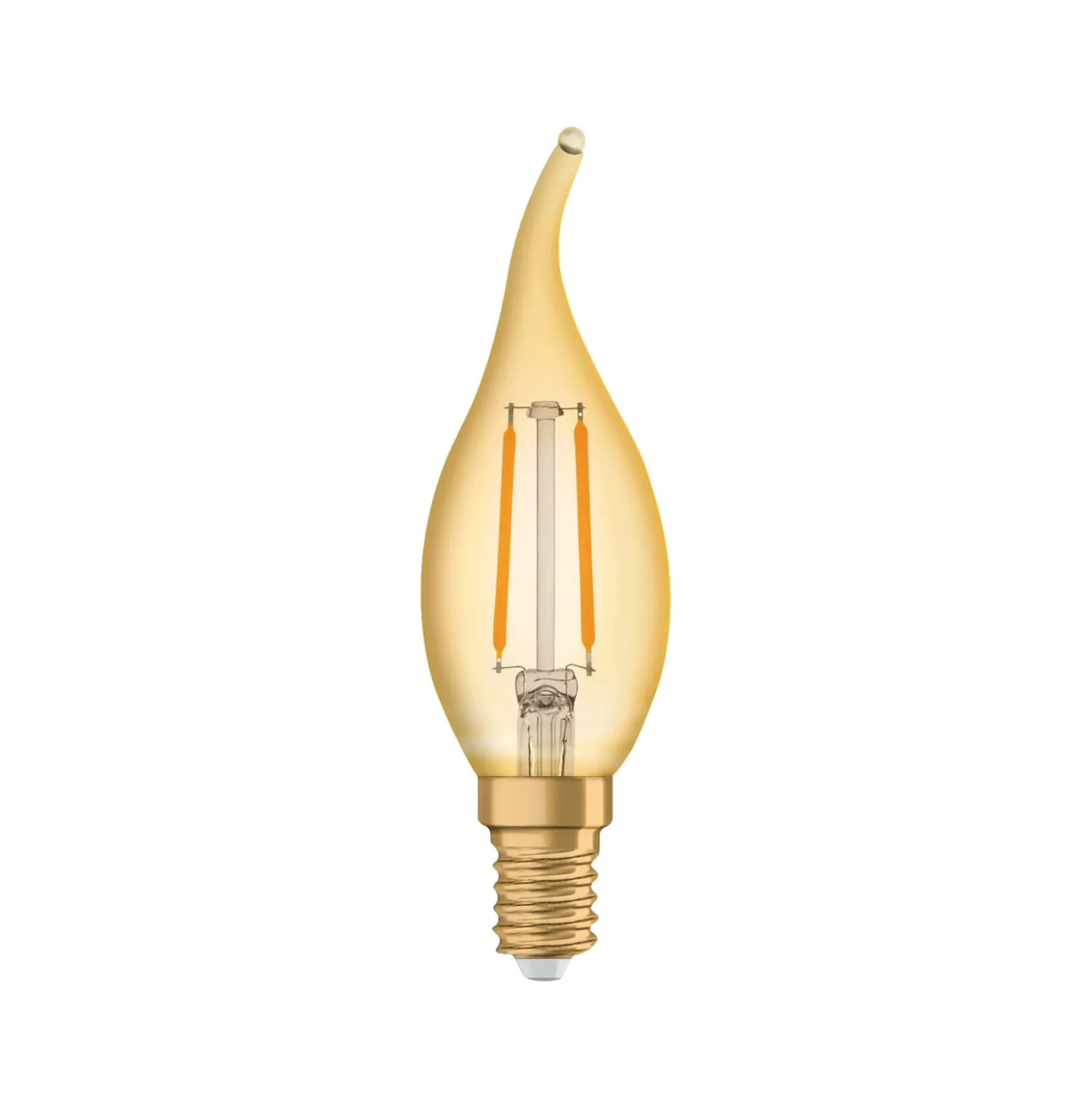 Radium LED Essence Ambiente E14 2,5W liekki, kulta