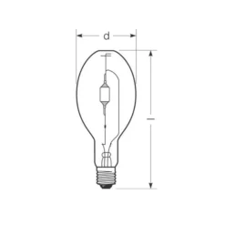 RADIUM monimetallilamppu E40 1000W HRI-E NSC/C kirkas