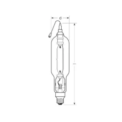 RADIUM monimetallilamppu E40 2000W HRI-TS D kirkas