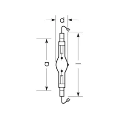 RADIUM monimetallilamppu K12s 1000W HRI-TS NDL/S