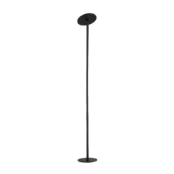 Regina LED-lattiavalaisin, musta, CCT, himmennettävä, korkeus 180 cm