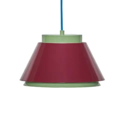 Remi-riippuvalo, vihreä/punainen, halkaisija 25 cm, metallia