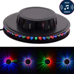 RGB LED-valopyörä - koristeellinen valo musiikkitunnistimella varustettuna