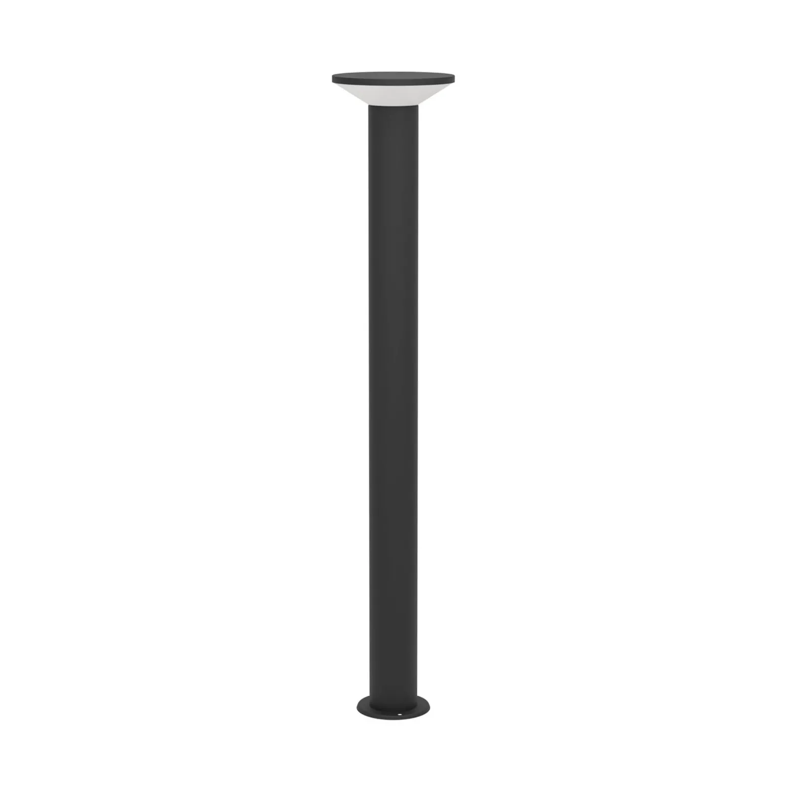 Rigosa-LED-pylväsvalaisin, musta, korkeus 100 cm, metallia