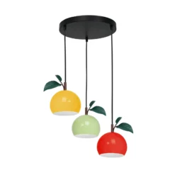 Riippuvalaisin Apple mix, värikäs, metalli, Ø 42 cm, 3-valo, E27