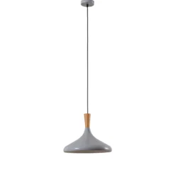 Riippuvalaisin Chris, harmaa/valkoinen, Ø 35 cm, metalli