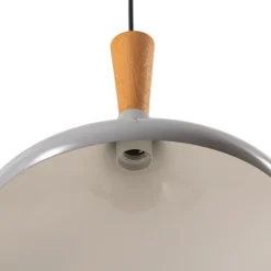 Riippuvalaisin Chris, harmaa/valkoinen, Ø 35 cm, metalli