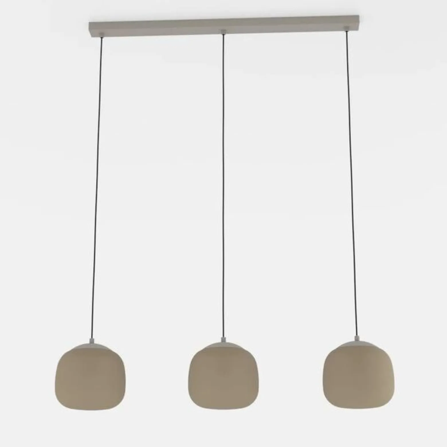 Riippuvalaisin Cominio taupe/hiekka, 3-lamppuinen