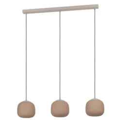 Riippuvalaisin Cominio taupe/hiekka, 3-lamppuinen