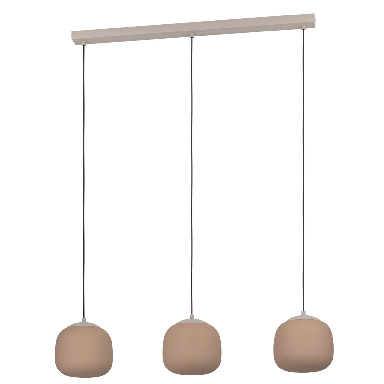 Riippuvalaisin Cominio taupe/hiekka, 3-lamppuinen