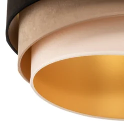 Riippuvalaisin Devon, musta/beige/ecru/kulta Ø45cm