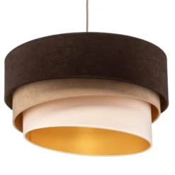 Riippuvalaisin Devon, ruskea/beige/ecru/kulta Ø45cm