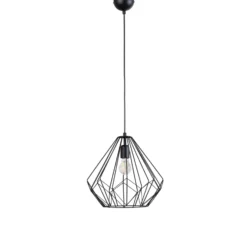 Riippuvalaisin Diamond, musta, metalli, Ø 37 cm, E27