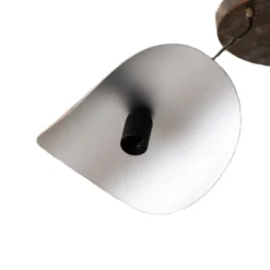 Riippuvalaisin Eger, 3-lamppuinen, musta, metalli, Ø 50 cm