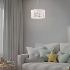 Riippuvalaisin Ferdi Kids, tekstiili, valkoinen, värikäs
