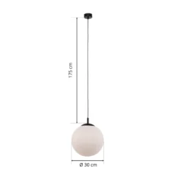 Riippuvalaisin Maxi, Ø 30 cm, 1-lamppuinen, lasivarjostin