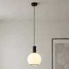 Riippuvalaisin Milano, 1-lamppuinen, pallo, valkoinen