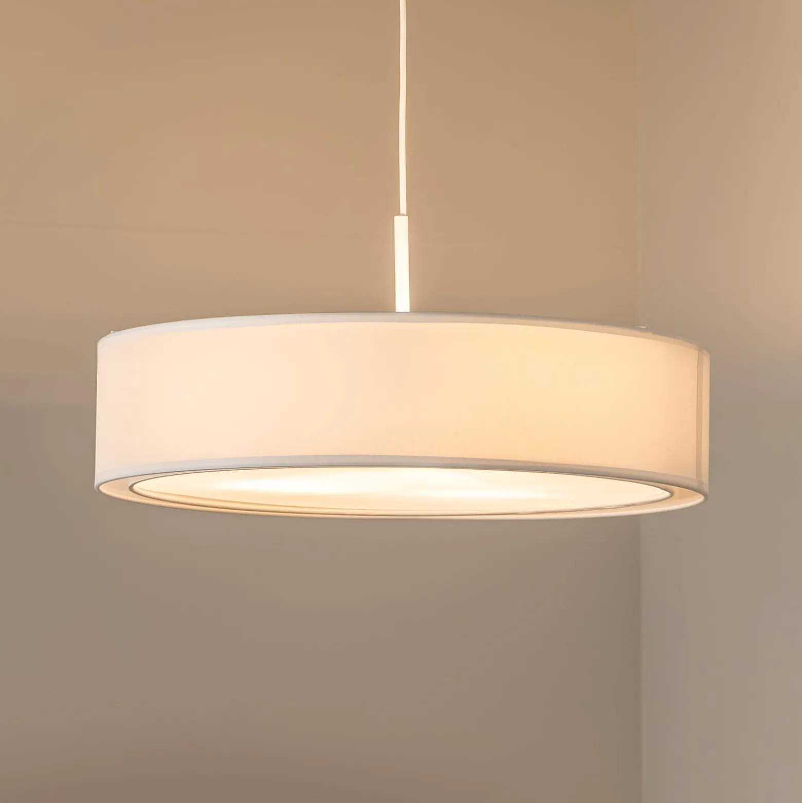Riippuvalaisin Mist, valkoinen, Ø 56 cm
