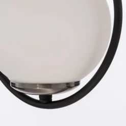 Riippuvalaisin Mudoni MR-937 1-valo musta/opal lasi