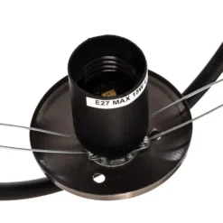 Riippuvalaisin Mudoni MR-937 1-valo musta/opal lasi