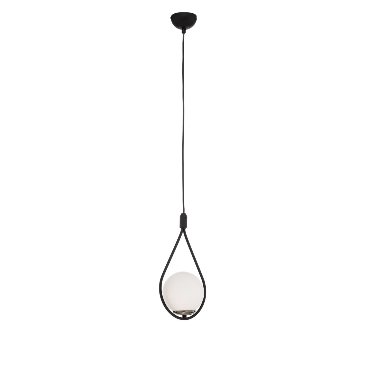 Riippuvalaisin Mudoni MR-937 1-valo musta/opal lasi