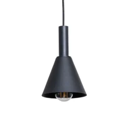 Riippuvalaisin Norte, musta/kultainen teräs, pituus 114 cm, 4-valoinen