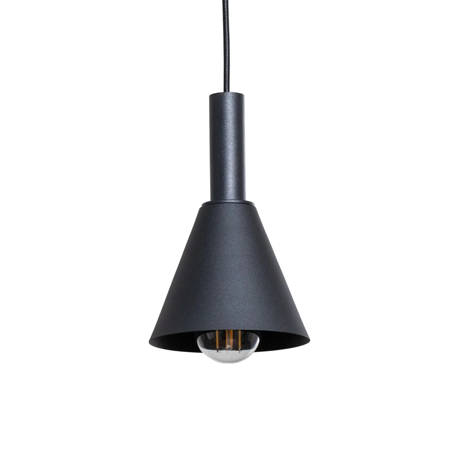 Riippuvalaisin Norte, musta/kultainen teräs, pituus 114 cm, 4-valoinen