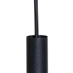 Riippuvalaisin Norte, musta/kultainen teräs, pituus 114 cm, 4-valoinen