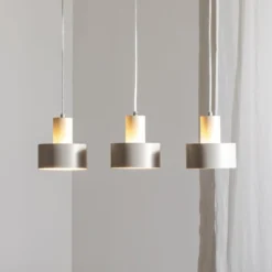Riippuvalaisin Rif 3, taupe, 3-lamppuinen, lineaarinen, teräs