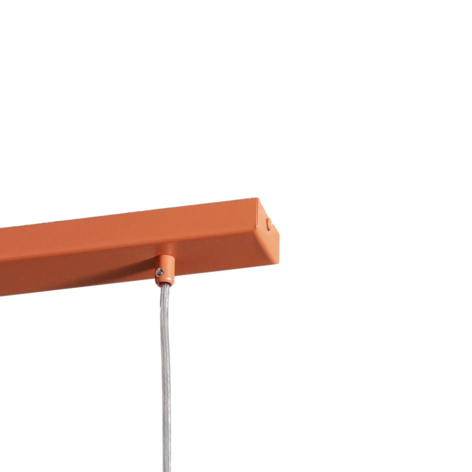 Riippuvalaisin Rif 3, tiilenpunainen, 3-lamppuinen, lineaarinen, teräs