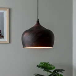 Riippuvalaisin Saglam 3761 1-valo Ø28cm kupari/kultaa