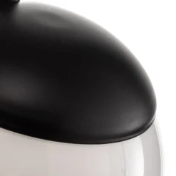Riippuvalaisin Sfera, 1-lamppuinen, lasi, metalli, musta