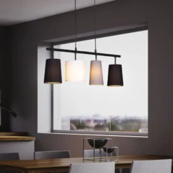 Riippuvalaisin Shades neljällä tekstiilivarjostimella