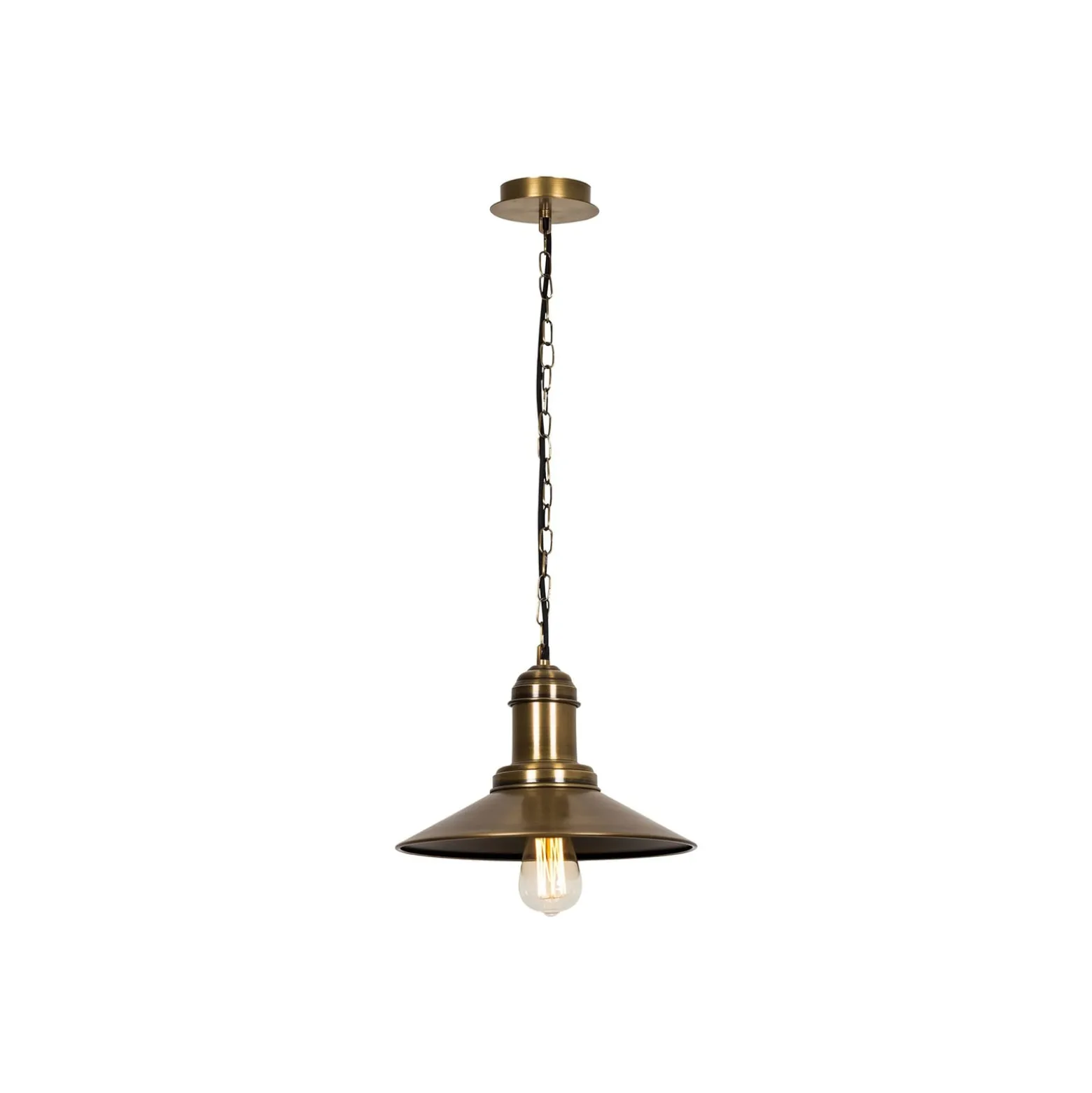 Riippuvalaisin Sivani MR-639 1-valo Ø30cm kultainen antiikki