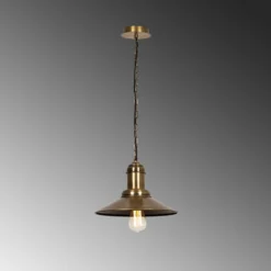 Riippuvalaisin Sivani MR-639 1-valo Ø30cm kultainen antiikki