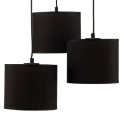 Riippuvalaisin Soho, sylinterimäinen, pyöreä, 3-lamppuinen, sininen/kultainen
