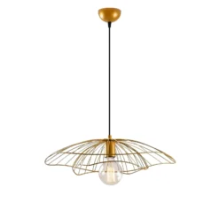 Riippuvalaisin Tel 6502, kullankeltainen, metalli, Ø 50 cm