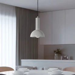 Riippuvalaisin Vitrum cupola S, taupe, puolipyöreä, Ø 19 cm