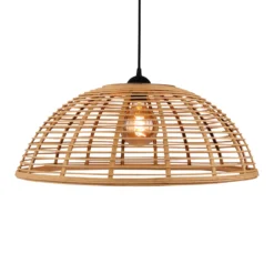 Riippuvalo Crosstown bambuvarjostin vaalea Ø48cm
