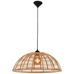 Riippuvalo Crosstown bambuvarjostin vaalea Ø48cm