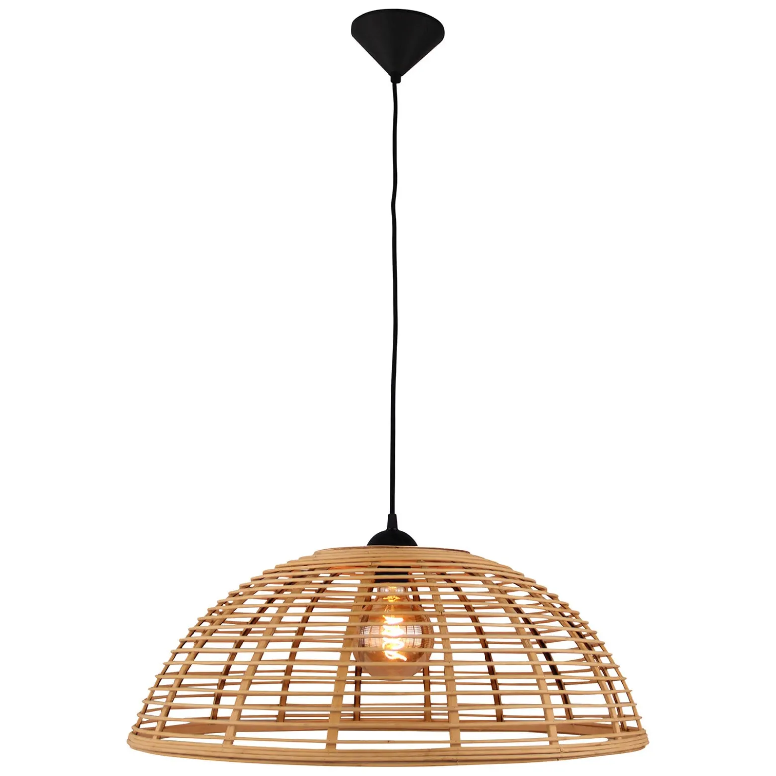 Riippuvalo Crosstown bambuvarjostin vaalea Ø48cm