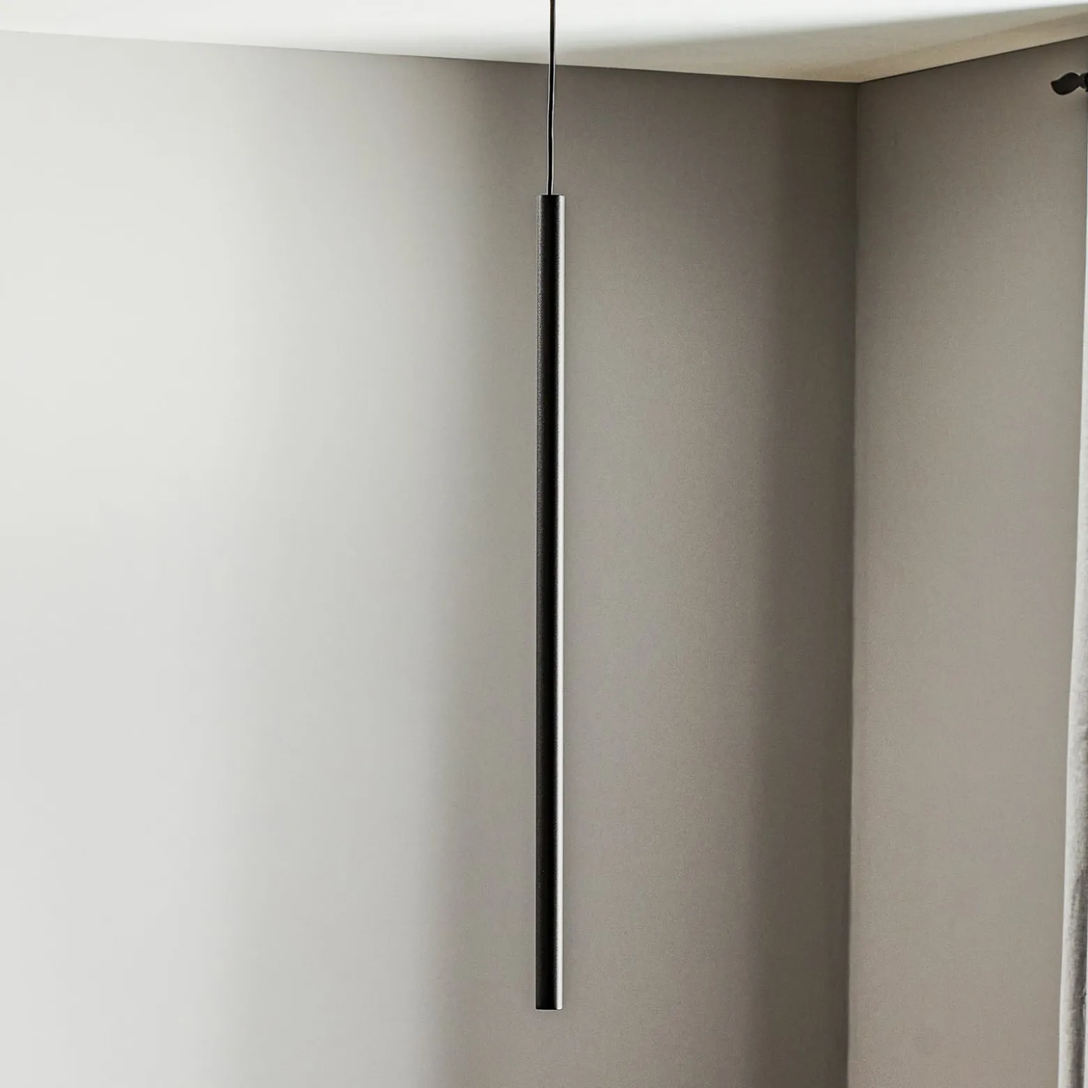 Riippuvalo Laser, 1-lamppuinen, musta, varjostin 75 cm