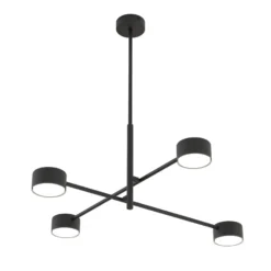 Riippuvalo Natsu, pituus 64 cm, metalli, 4-lamppuinen.