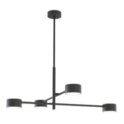 Riippuvalo Natsu, pituus 64 cm, metalli, 4-lamppuinen.