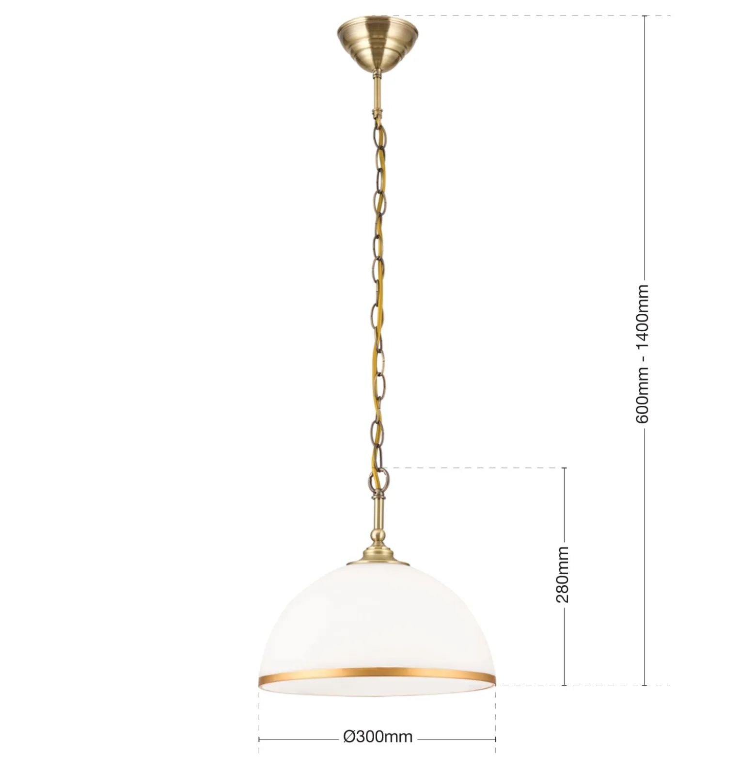 Riippuvalo Old Lamp, ketjuripustin, 1-lamppuinen