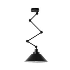Riippuvalo Pantograph, nivelletty ripustus, musta